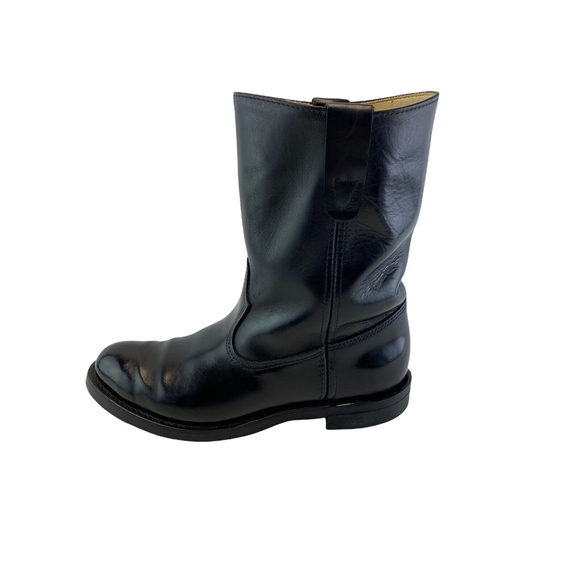 Double H Ranchwell Men's Black Cowboy Western Work Boots Black Size 8.5D‎ 3104 - Picture 6 of 11